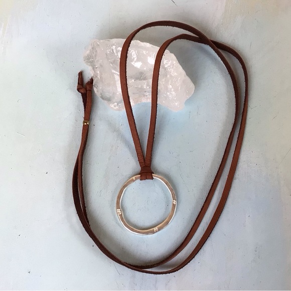 New Sundance Charm Leather Cord Necklace - Picture 7 of 8